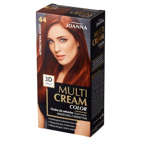 JOANNA Multi Cream Color Farba do włosów nr 44 Intensywna Miedź.