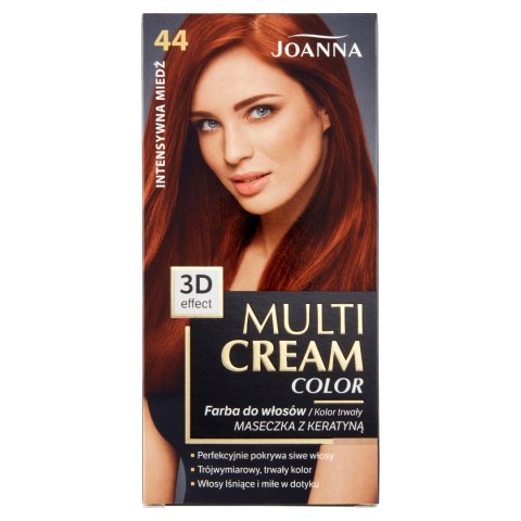 JOANNA Multi Cream Color Farba do włosów nr 44 Intensywna Miedź.