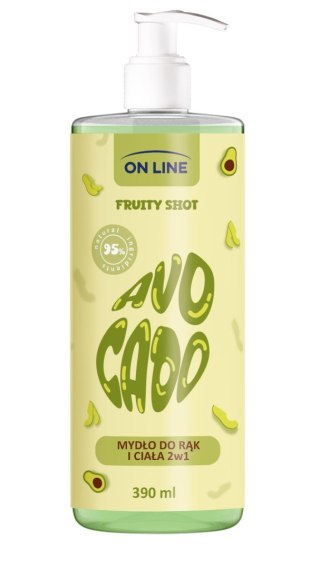 ON LINE Fruity Shot Mydło Avocado 390 ml