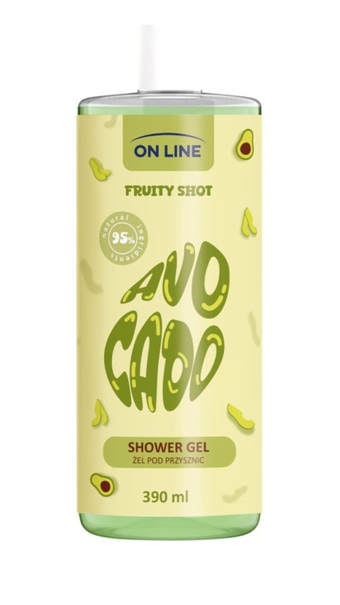 ON LINE Fruity Shot Żel pod prysznic Avocado 390 ml