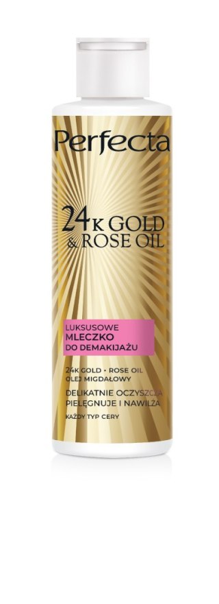 PERFECTA 24K Gold & Rose Oil Mleczko do demakijażu 200 ml