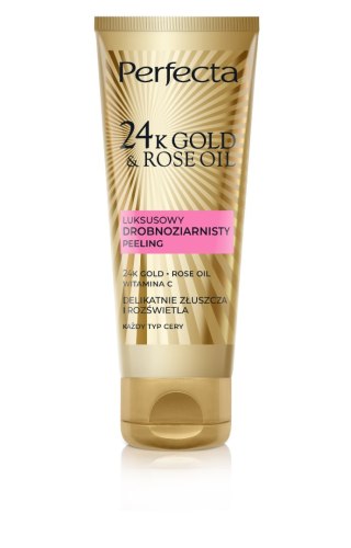 PERFECTA 24K Gold & Rose Oil Peeling drobnoziarnisty 75 g