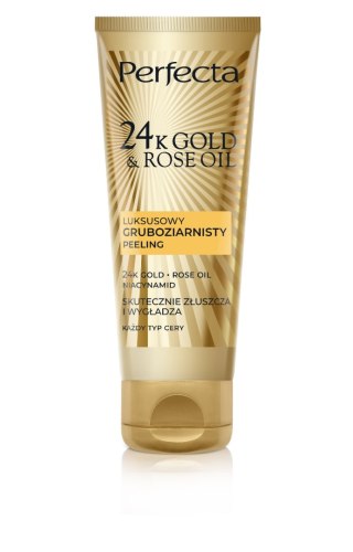 PERFECTA 24K Gold & Rose Oil Peeling gruboziarnisty 75 g