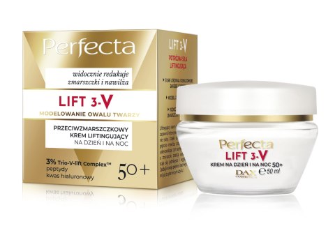 PERFECTA Lift 3-V 50+ Przeciwzmarszczkowy krem liftingujący na dzień i na noc 50 ml