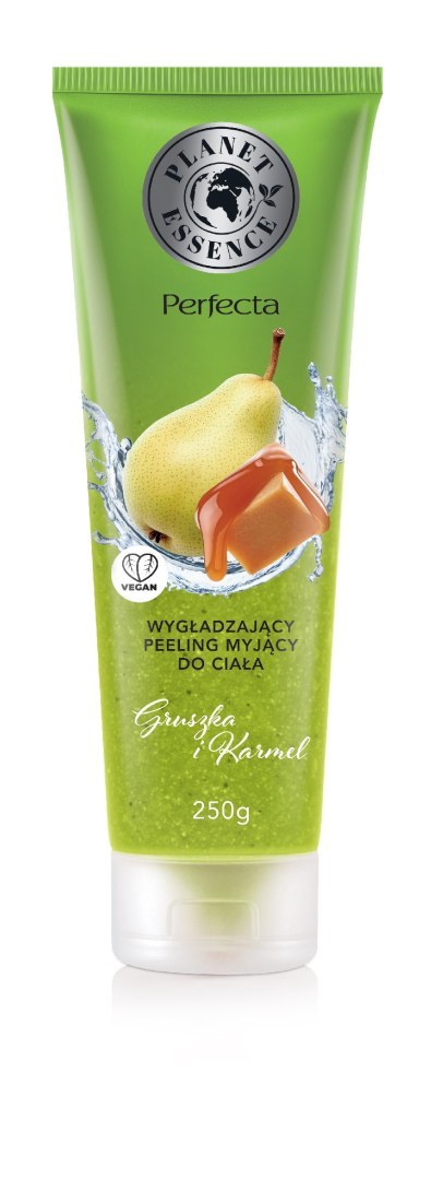 PERFECTA Planet Essence Wygładzający peeling myjący Gruszka i Karmel 250 g