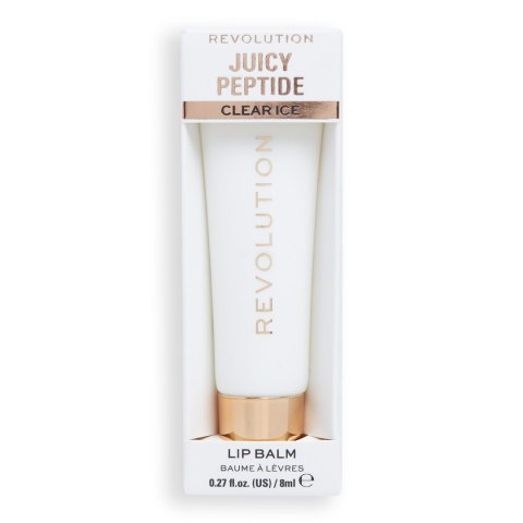 REVOLUTION Juicy Peptide Balsam-błyszczyk do ust Clear Ice 8 ml