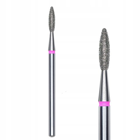 STALEKS Frez diamentowy do paznokci - płomyk 2,1/8mm FA10R021/8 czerwony STALEKS Frez diamentowy do paznokci - płomyk 2,1/8mm FA10R021/8 czerwony