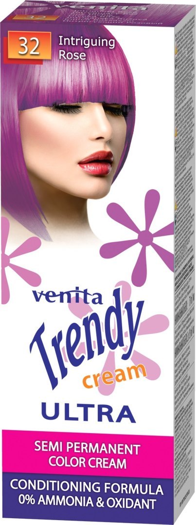 VENITA Trendy Cream Toner do włosów nr 32 intrygujący róż 75 ml