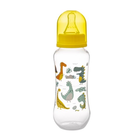AKUKU Butelka do karmienia niemowląt - Dinozaury 250ml AKUKU Butelka do karmienia niemowląt - Dinozaury 250ml