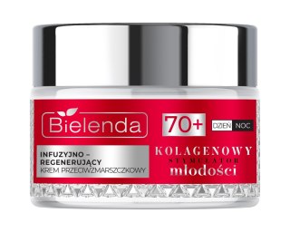 BIELENDA Kolagenowy Stymulator Młodości Infuzyjno - regenerujący krem przeciwzmarszczkowy 70+ 50 ml