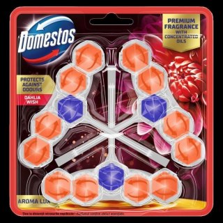 DOMESTOS Kostka toaletowa Aroma Lux Dahlia Flower & Dragonfruit 3 x 55 g