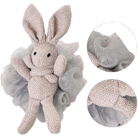 ECARLA Szczotka - gąbka do mycia ciała BUNNY 15 cm GB10SZ