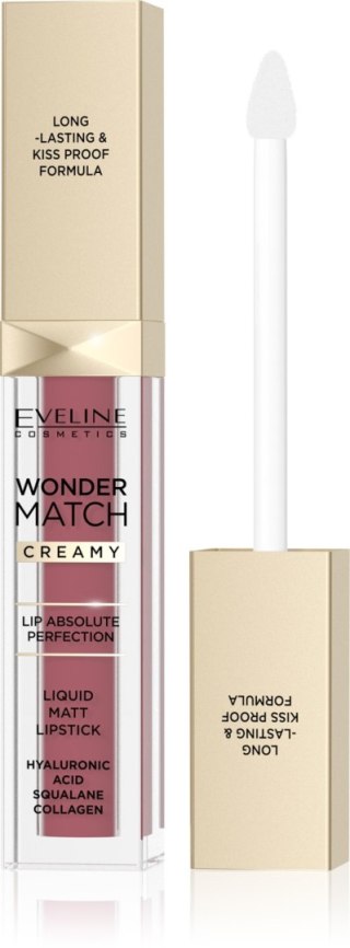 EVELINE Matowa Pomadka w płynie Wonder Match Creamy nr 08 - Cashmere Rose 6.8 ml