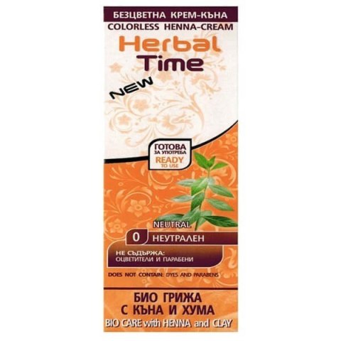 HERBAL TIME Henna do włosów naturalna 0 Neutralna