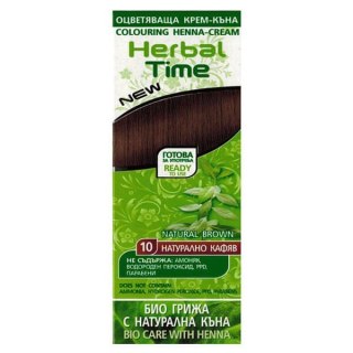 HERBAL TIME Henna do włosów naturalna 10 Naturalny Brąz