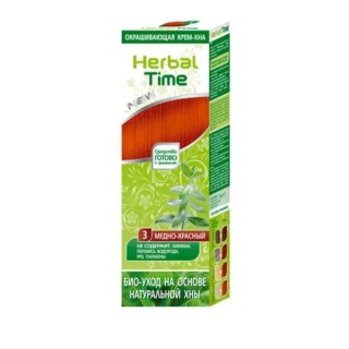 HERBAL TIME Henna do włosów naturalna 3 Miodowa Czerwień