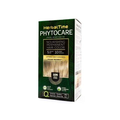 HERBAL TIME Phytocare Farba do włosów naturalna 10N Bright Blonde HERBAL TIME Phytocare Farba do włosów naturalna 10N Bright Blonde