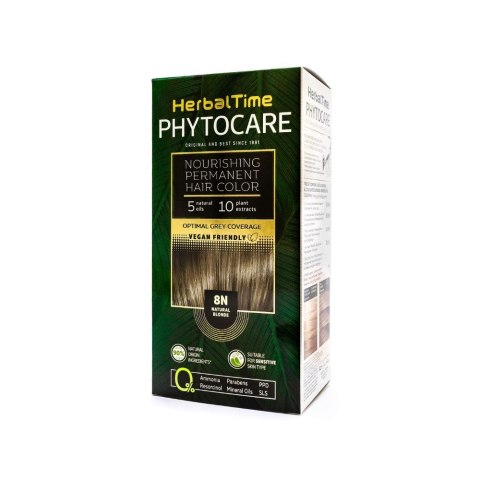 HERBAL TIME Phytocare Farba do włosów naturalna 8N Natural Blonde HERBAL TIME Phytocare Farba do włosów naturalna 8N Natural Blonde