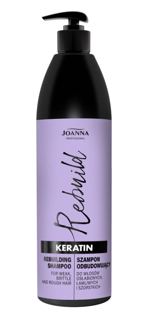 JOANNA PROFESSIONAL Keratin Szampon do włosów odbudowujący, 1000 ml