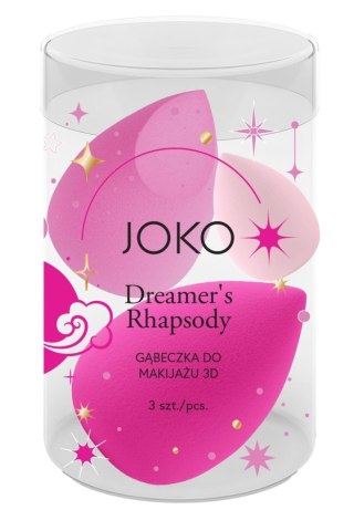 JOKO Gąbeczka do makijażu 3D Dreamer`s Rhapsody 1op.-3szt