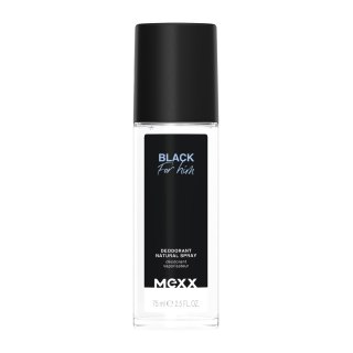 MEXX Dezodorant naturalny spray Black for Him 75 ml