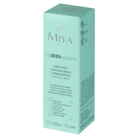 MIYA mySKINisotonic Lekki krem nawadniający z elektrolitami 40 ml