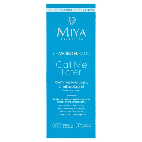 MIYA myWONDERbalm Call Me Later Krem regenerujący z mikroalgami 75 ml MIYA myWONDERbalm Call Me Later Krem regenerujący z mikroalgami 75 ml