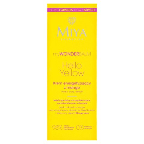 MIYA myWONDERbalm Hello Yellow Krem energetyzujący z mango 75 ml