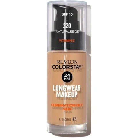 REVLON Colorstay 24H Podkład kryjąco-matujący nr 220 Natural Beige - cera mieszana i tłusta 30 ml REVLON Colorstay 24H Podkład kryjąco-matujący nr 220 Natural Beige - cera mieszana i tłusta 30 ml