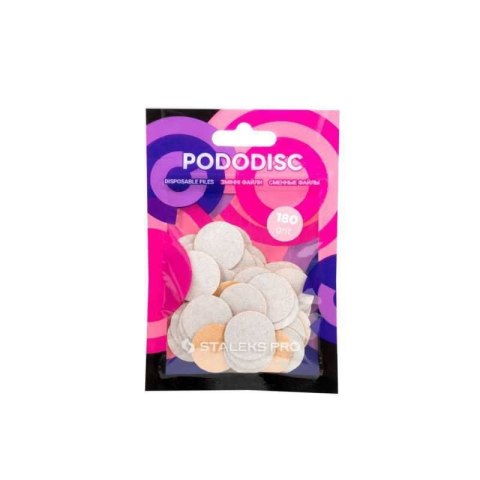 STALEKS Pro Pododisc Wymienne pilniki do dysku M PDF-20-180W (białe) 1op.-50 sztuk STALEKS Pro Pododisc Wymienne pilniki do dysku M PDF-20-180W (białe) 1op.-50 sztuk