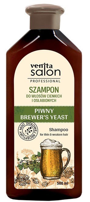 VENITA Salon Professional Szampon Piwny do włosów cienkich i osłabionych 500 ml