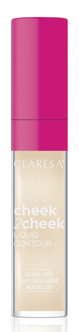 CLARESA Cheek2Cheek Rozświetlacz w płynie 01 Crystal Light 7g