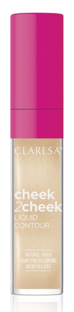 CLARESA Cheek2Cheek Rozświetlacz w płynie 02 Glam Glow 7g