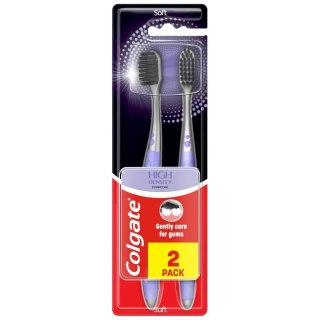 Colgate Szczoteczka do zębów High Density Charcoal - soft DUO 1op.-2szt