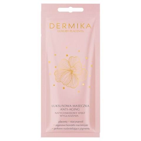 Dermika Luxury Placenta Luksusowa Maseczka anti-aging - natychmiastowy efekt wygładzenia 10ml