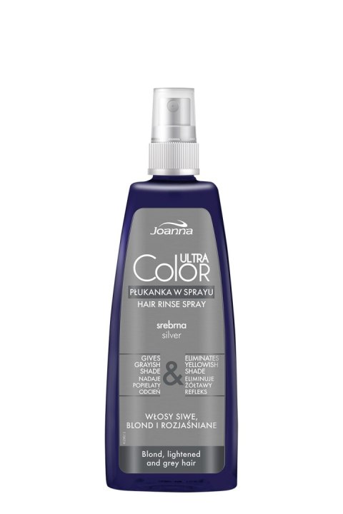 JOANNA Ultra Color Płukanka do włosów w sprayu srebrna 150 ml JOANNA Ultra Color Płukanka do włosów w sprayu srebrna 150 ml