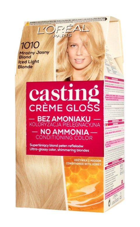 LOREAL Casting Creme Gloss Krem koloryzujący nr 1010 Lodowy Blond 1op.