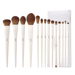 Luxury Light Gray Comprehensive Brush zestaw pędzli do makijażu oczu i twarzy T329 14szt.