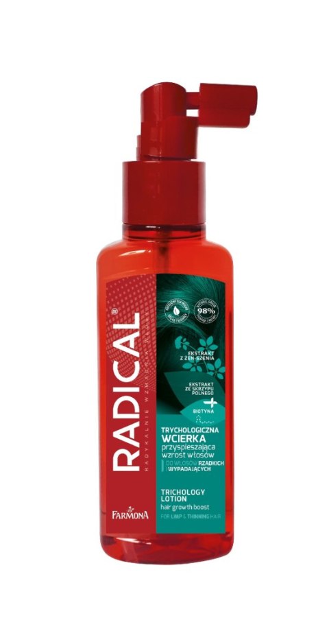 RADICAL Trychologiczna wcierka przyspieszająca wzrost włosów 100 ml RADICAL Trychologiczna wcierka przyspieszająca wzrost włosów 100 ml