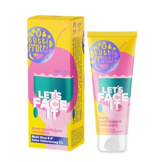 TUTTI FRUTTI Let`s Face It Krem nawilżająco-matujący z kwasem hialuronowym 1% + Nutri Shot E+F 50 ml