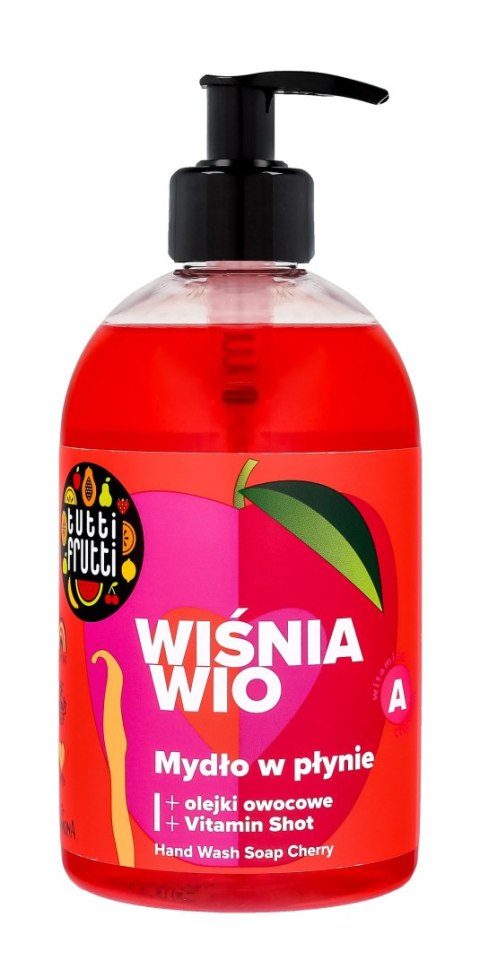 TUTTI FRUTTI Wiśnia & Porzeczka Mydło w płynie z olejkami owocowymi i witaminą A 500 ml