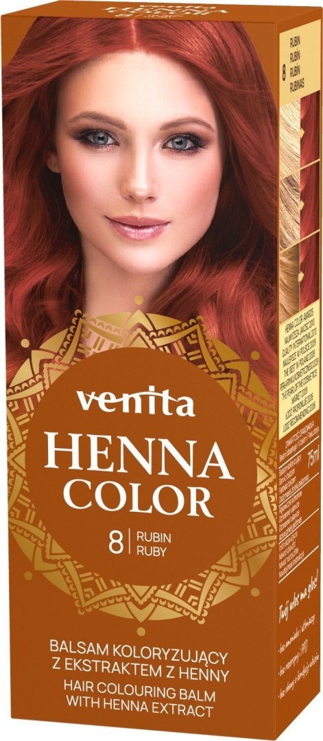 VENITA HENNA COLOR BALSAM NR 8 RUBIN&