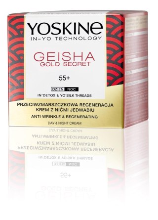 Yoskine Geisha Gold Secret 55+ Krem przeciwzmarszczkowa regeneracja na dzień i noc 50ml