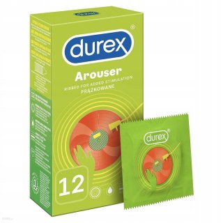 Durex prezerwatywy Arouser 12 szt prążkowane