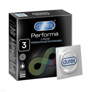 Durex prezerwatywy Preforma 3 szt opóźniające wytrysk