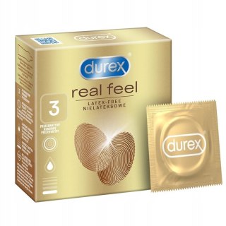 Durex prezerwatywy bez lateksu Real Feel 3 szt bezlateksowe