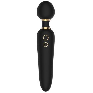 Elite Dual Wand Vbrator podwójny wibrator typu różdżka Black