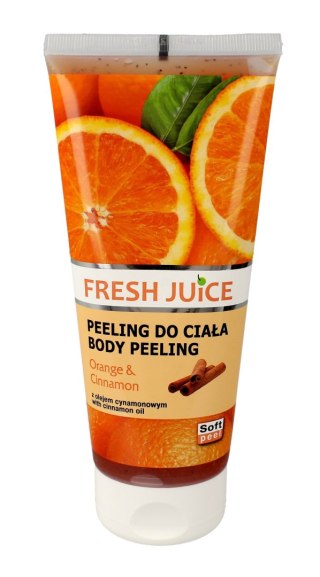 FRESH JUICE Peeling do ciała - Pomarańcza i Cynamon 200 ml