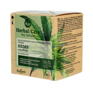 Farmona Herbal Care Hemp Krem nawilżająco-regenerujący - cera wrażliwa 50 ml