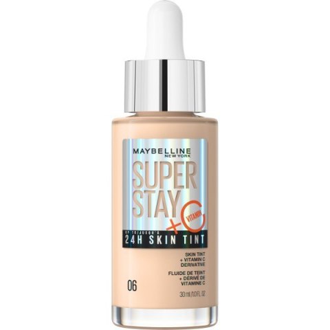 MAYBELLINE Super Stay 24H Skin Tint Rozświetlający Podkład do twarzy z witaminą C nr 06 - 30ml MAYBELLINE Super Stay 24H Skin Tint Rozświetlający Podkład do twarzy z witaminą C nr 06 - 30ml